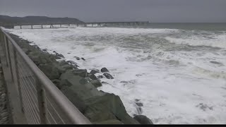 Atmospheric river contributes to wild weather hitting West Coast [upl. by Atsev]