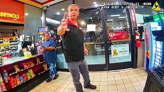 Gas Station Owner OutSmarts Dumbest Teen Robber [upl. by Sadella307]