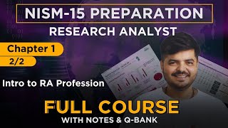 NISM Research Analyst Exam 2024  FULL COURSE  Chapter 1 Part  B [upl. by Eniamreg]