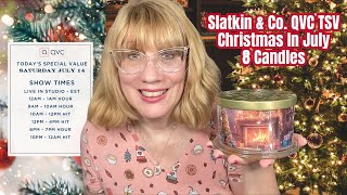 Slatkin amp Co QVC TSV Christmas In July News  8 Candles [upl. by Simonette211]