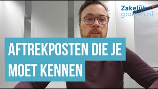 Aftrekposten voor eenmanszaak en zzp deze wil je kennen en begrijpen [upl. by Amirak]