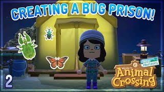 BLATHERS BUG PRISON 🐞 Animal Crossing New Horizons LIVE Ep 02 🏛️ [upl. by Yvonne]