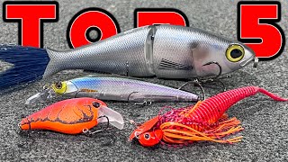 Top 5 Baits For March Bass Fishing [upl. by Ayadahs571]