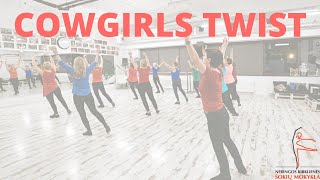 Cowgirls twist  Line Dance Beginner  Demo and Teach LTU [upl. by Ardy]