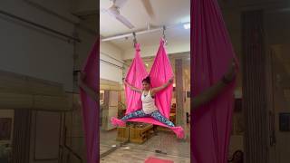 Aerial yoga new Flow  flying yoga I Delhi bollywood song bollywoodsongs indiandancer [upl. by Ianthe]