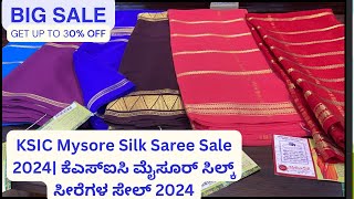 KSIC Mysore Silk Saree Sale 2024 In Mysore  upto 30 off😍🛍️ [upl. by Anhoj365]