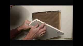 How to Repair a Large Drywall Hole Video [upl. by Nightingale]