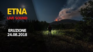 ETNA  Eruzione 24 Agosto 2018 live sound [upl. by Barny]