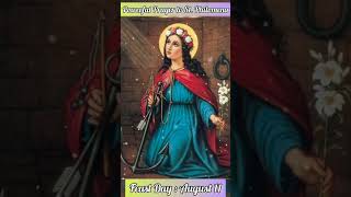 Powerful Prayer to ST PHILOMENA to ask for a Favor  Feast Day  August 11 [upl. by Ertnod]