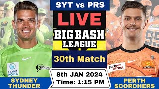 Live Sydney Thunder vs Perth Scorchers  SYT vs PRS Live 30th Match T20 Big Bash League 202324 [upl. by Renrut]