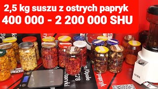 Dzisiaj mieliłem bardzo ostre papryki Carolina Reaper Umorok Habanero Jolokia Fatali Jamajca [upl. by Mccartan]