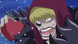 ONE PIECE ENGLISH DUB  TRAFALGAR LAW EAT DEVIL FRUIT [upl. by Nahtnanhoj]