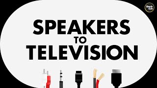 How to Connect Speakers to TV [upl. by Edva]