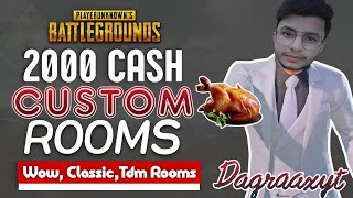 Custom Room Pubg Mobile Live  2000 Cash amp Rp Giveaways  DagraaxYT Is Live [upl. by Ignatzia530]