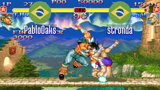 FT5 ssf2xjr1 PabloOaks BR vs stronda BR Super SF II X ssf2x ssf2 Fightcade Nov 5 [upl. by Corwun]