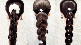 3 Quick Everyday Hairstyles For Oily Hair  Hair Style Girl  Easy Hairstyles [upl. by Ynoep505]