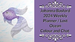 Johanna Basford 2024 Weekly Planner  Lost Ocean Fish [upl. by Sana]