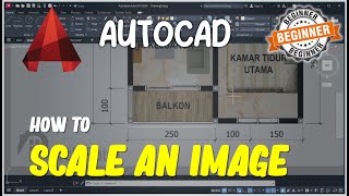 AutoCAD How To Scale An Image [upl. by Sabba]