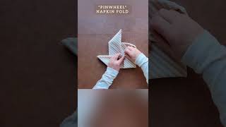 Pinwheel Napkin Folding Idea How to Fold Napkin Tutorial Easy Napkin Table Decor decorationidea [upl. by Rhett]