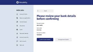 How to add bank details in your account  Motability Scheme online account tutorial [upl. by Nathanoj]