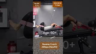 Decline Reverse Crunch 28Reps NewPB Daily SHORT Strength Training Program 2024 08 08 [upl. by Aicen22]