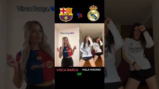 Visca Barca ❤️ vs Hala madrid🤍 football viscabarsa halamadrid barcelona realmadrid trending [upl. by Fisken]