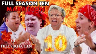 The Perfect TEN  Hells Kitchens Most Iconic Season  Full Season 10 Marathon [upl. by Dacia]