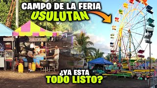 🎠CAMPO de la FERIA de las FIESTAS PATRONALES Usulutan🎡 después de la TORMENTA TROPICAL SARA🚨 [upl. by Sibby]