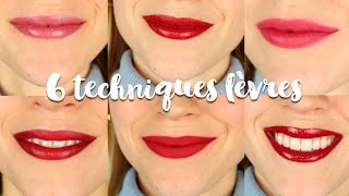 6 techniques de maquillage LÈVRES à connaître [upl. by Lertnom586]