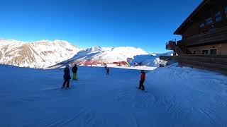 Livigno Monte della Neve blue run middle station 2022 [upl. by Airliah]