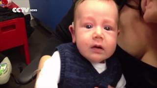 Tears turn to joy as baby hears mom’s voice for the first time [upl. by Viridissa]