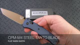 BENCHMADE BAILOUT BLUE KNIFE 537FE02 CRATER BLUE [upl. by Nihhi]