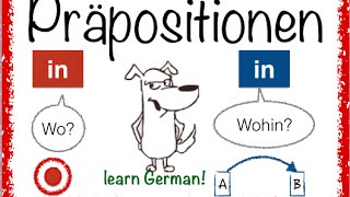 German Prepositions 1  IN  simpel amp mit Bildern [upl. by Levesque]