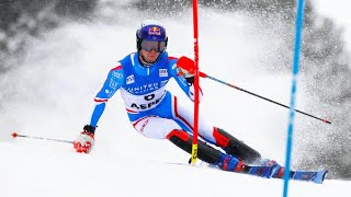 FIS Alpine Ski World Cup  Mens Slalom Run 1  Aspen USA  2024 [upl. by Goetz602]