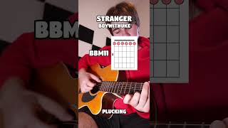 Stranger  BoyWithUke Guitar Tutorial guitar guitartutorial shorts [upl. by Leventis]