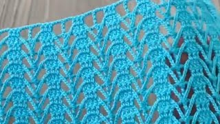 Great design Crochet Pattern For Beginnersshawl scarf blouse curtain runner tunic diy [upl. by Dnalon]