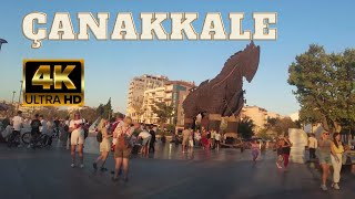 Çanakkale  Turkey 4K Walking Tour Summer 2024 Travel Guide [upl. by Nnyllaf]