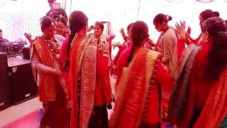 Cream powder song Uttrakhand mahila Sangeet  brother wedding [upl. by Oicnedif]