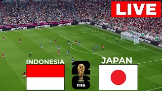 🔴LANGSUNG Indonesia vs Jepang I Kualifikasi Piala Dunia AFC 2026  STREAMING LENGKAP I efootball [upl. by Mischa]