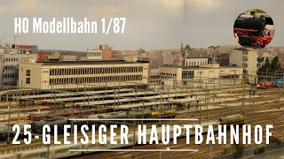 H0 Modellbahnanlage  25gleisiger Hauptbahnhof Hasselt [upl. by Ailemor25]