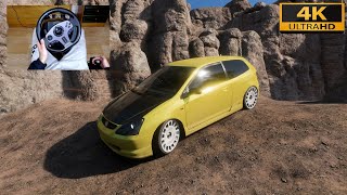 Forza Horizon 5  2004 HONDA CIVIC TYPER  Test Drive with PXNV9 steering wheel  shifter  4K [upl. by Babcock]