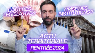 ACTU TERRITORIALE RENTRÉE 2024  crise institutionnelle JO IA NouvelleCalédonie [upl. by Guildroy364]