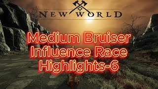 New World  Medium Bruiser Influence Race Highlights 06 [upl. by Netaf]