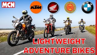 Small adventure bikes can mean big fun but which is best  MCN Review [upl. by Quartet733]