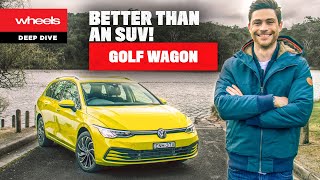 2021 VW Golf wagon detailed review BETTER than an SUV  Wheels Australia [upl. by Materse]