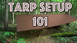 Camping Tarp Setup for Beginners [upl. by Ielak743]