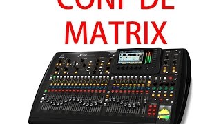 BEHRINGER X32ESPAÑOL MatriX [upl. by Zere]