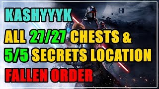 Kashyyyk All 2727 Chests amp 55 Secrets Location Star Wars Jedi Fallen Order [upl. by Michi]