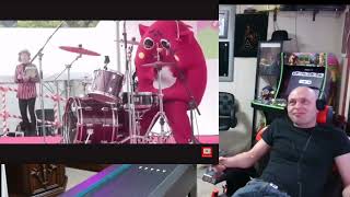 Larry and I react to Nyango Stars drum solo video titled quotWhen youre overqualified for the jobquot [upl. by Ahsenrat]