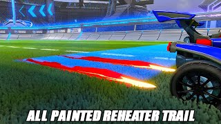 Showcasing All NEW Painted quotREHEATERquot Trail  Rocket League Showcase [upl. by Yesdnyl]